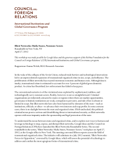 Illicit Networks: Mafia States, Nonstate Actors