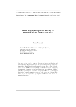 From dynamical systems theory to nonequilibrium