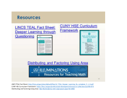 Abstract Area Model Challenge