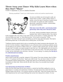 Throw Away your Timer: Why Kids Learn More when they Don`t