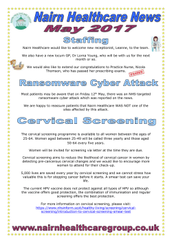 May Newsletter - Nairn Healthcare Group