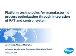 Platform technologies for manufacturing process optimization