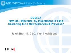 DCM 5.1 How do I Minimize my Investment in Time