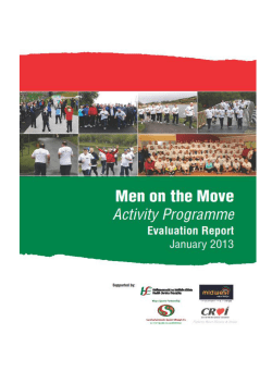 Men on the Move - Men`s Health Forum in Ireland