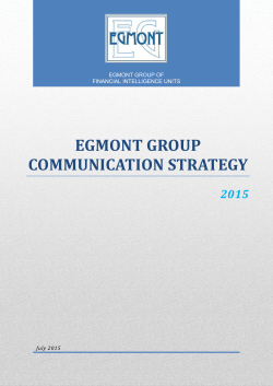 egmont group communication strategy