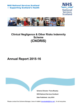 2015-2016 CNORIS Annual Report