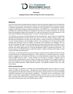 Engaging Physician Leaders Through the Action Learning Process
