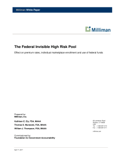 The Federal Invisible High Risk Pool