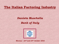 The Italian Factoring Industry