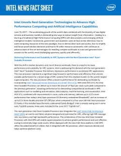 Intel Unveils Next Generation Technologies to