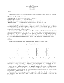 Mordell`s Theorem