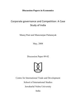 Corporate Governance and Product Market Competition