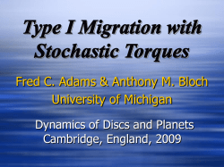 Stochastic Type I Migration
