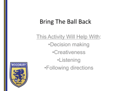 Bring The Ball Back