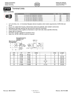 Terminal Units - Johnson Air Products