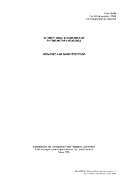 comments draft ISPMs 2006