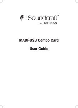 MADI-USB Card User Guide
