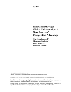 Innovation through Global Collaboration