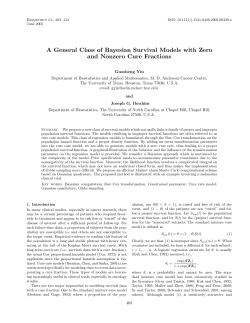 A general class of Bayesian survival models with zero and