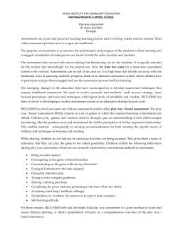 RURAL INSTITUTE FOR COMMUNITY EDUCATION