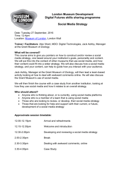 London Museum Development Digital Futures skills sharing