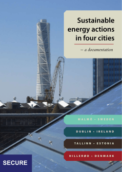 Sustainable energy actions in four cities