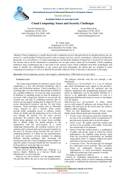 Cloud Computing: Issues and Security Challenges