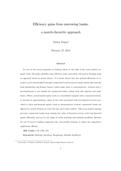 a search-theoretic approach - Search and Matching Research