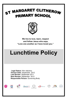 Lunchtime Policy Legal Status