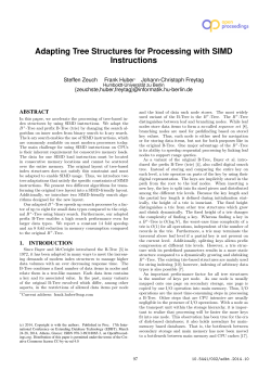 Adapting Tree Structures for Processing with SIMD Instructions