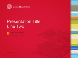 Presentation.ppt - Cornell Law School