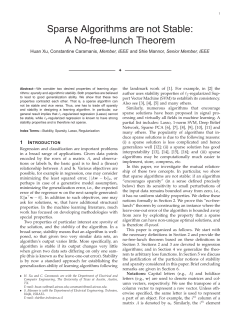 Sparse Algorithms are not Stable: A No-free