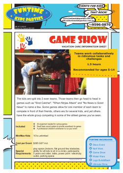 GAME SHOW - Funtime Kids Parties