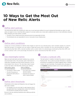 10 Ways to Get the Most Out of New Relic Alerts
