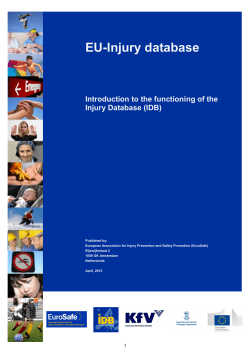 EU-Injury database April 2015 versie gs