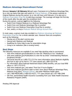 Medicare Advantage Disenrollment Period Next Steps