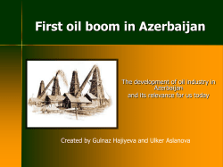 First Oil Boom in Azerbaijan