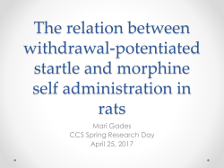 The relation between withdrawal-potentiated startle and morphine