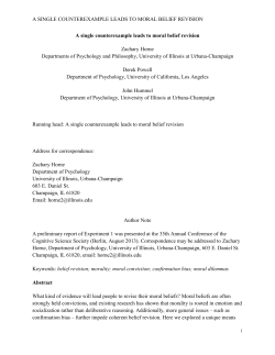 cognitive science updating revisions - internal