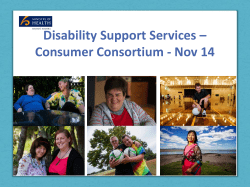 New Model for Supporting Disabled People demonstration