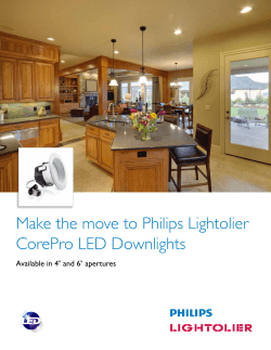 Make the move to Philips Lightolier CorePro LED