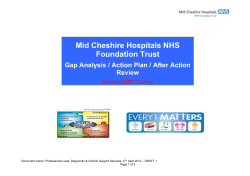 No - Mid Cheshire Hospitals NHS Foundation Trust
