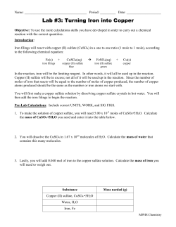 Chemistry Lab Report