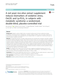 A red yeast rice-olive extract supplement reduces