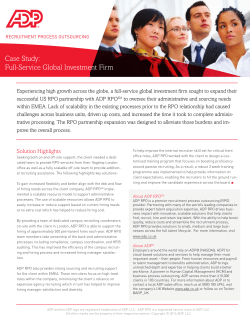 Case Study: Full-Service Global Investment Firm