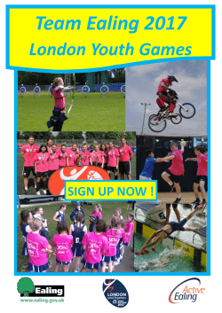 London Youth Games trial information 2016