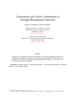 Compositions and Convex Combinations of Averaged