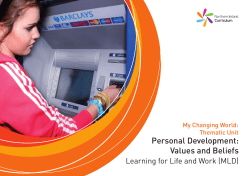 Personal Development: Values and Beliefs