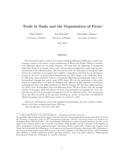 Trade in Tasks and the Organization of Firms