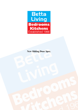 New Sliding Door Spec.